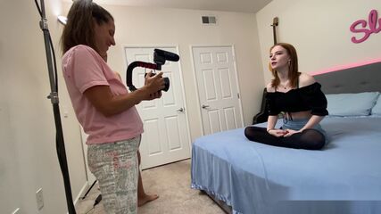 Tattooed Redhead POV Facial Action