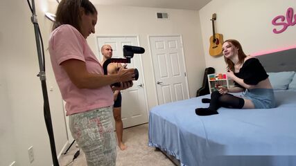 POV BTS Redhead Slut Inspection