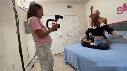 Tattooed Redhead POV Facial Action